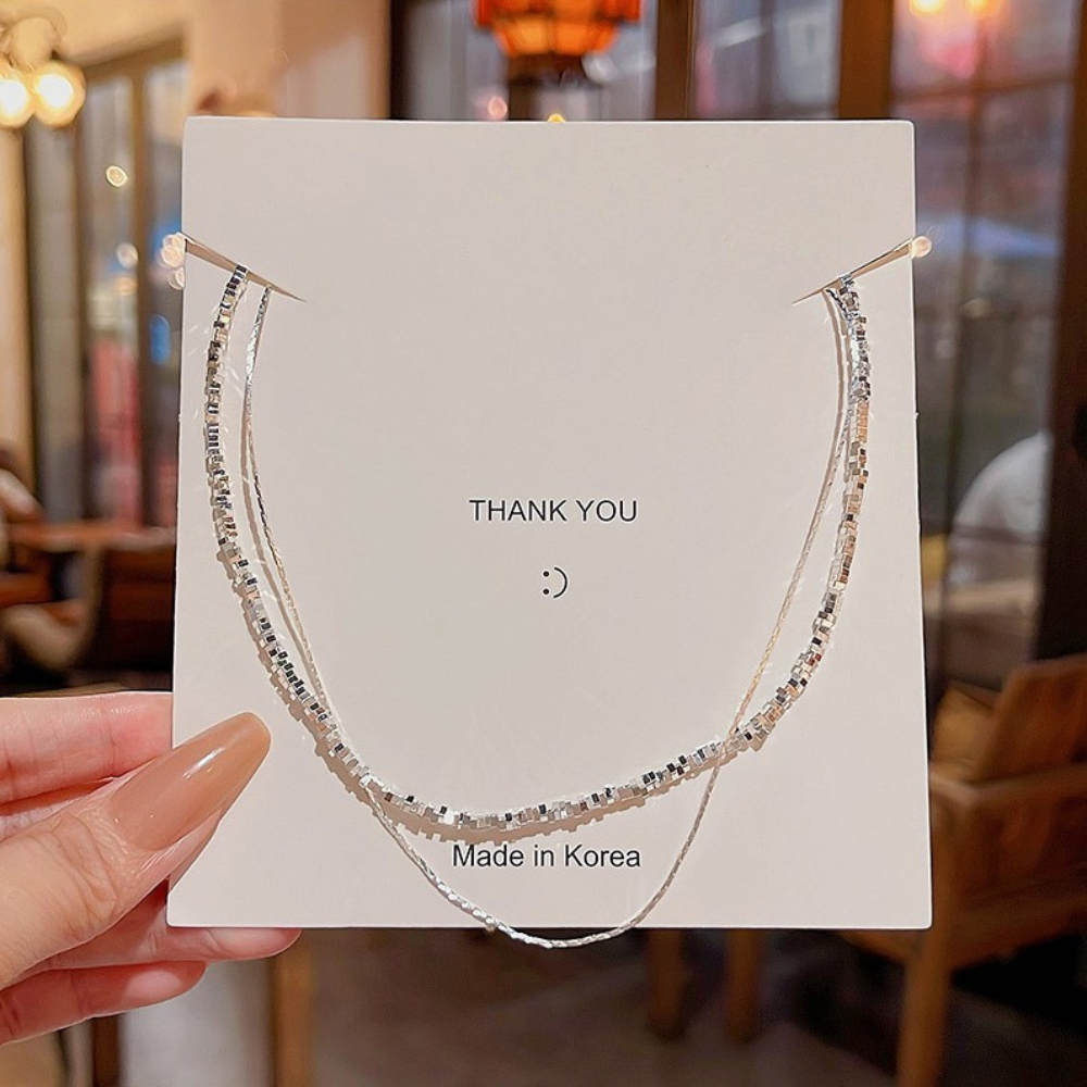 レイヤードチェーンネックレス