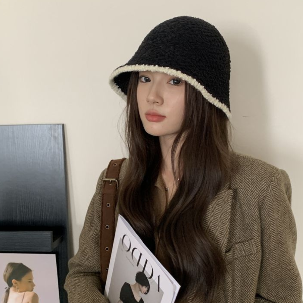 バイカラーデザイン ｜ ボアバケットハット