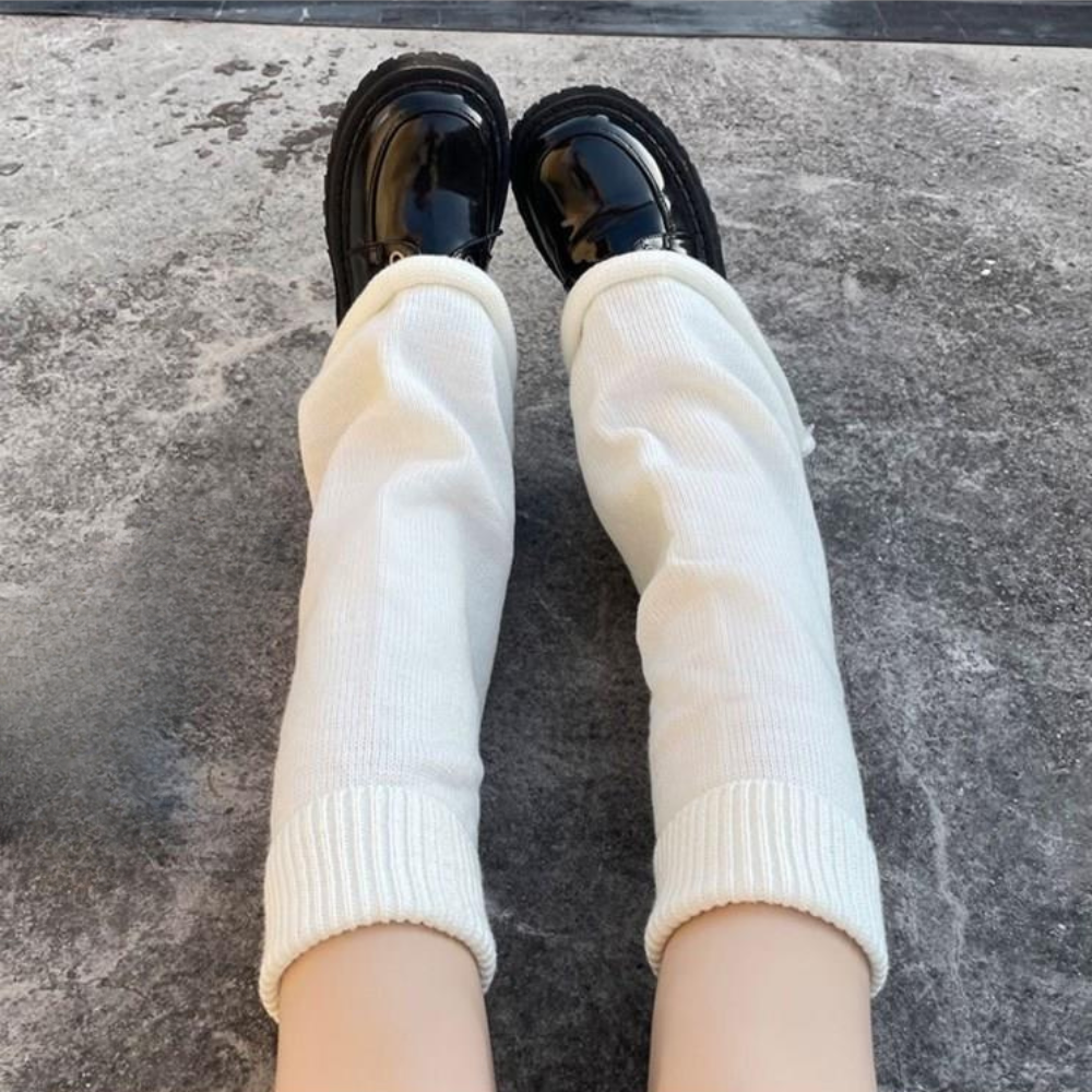 フレアニットルーズレッグウォーマー