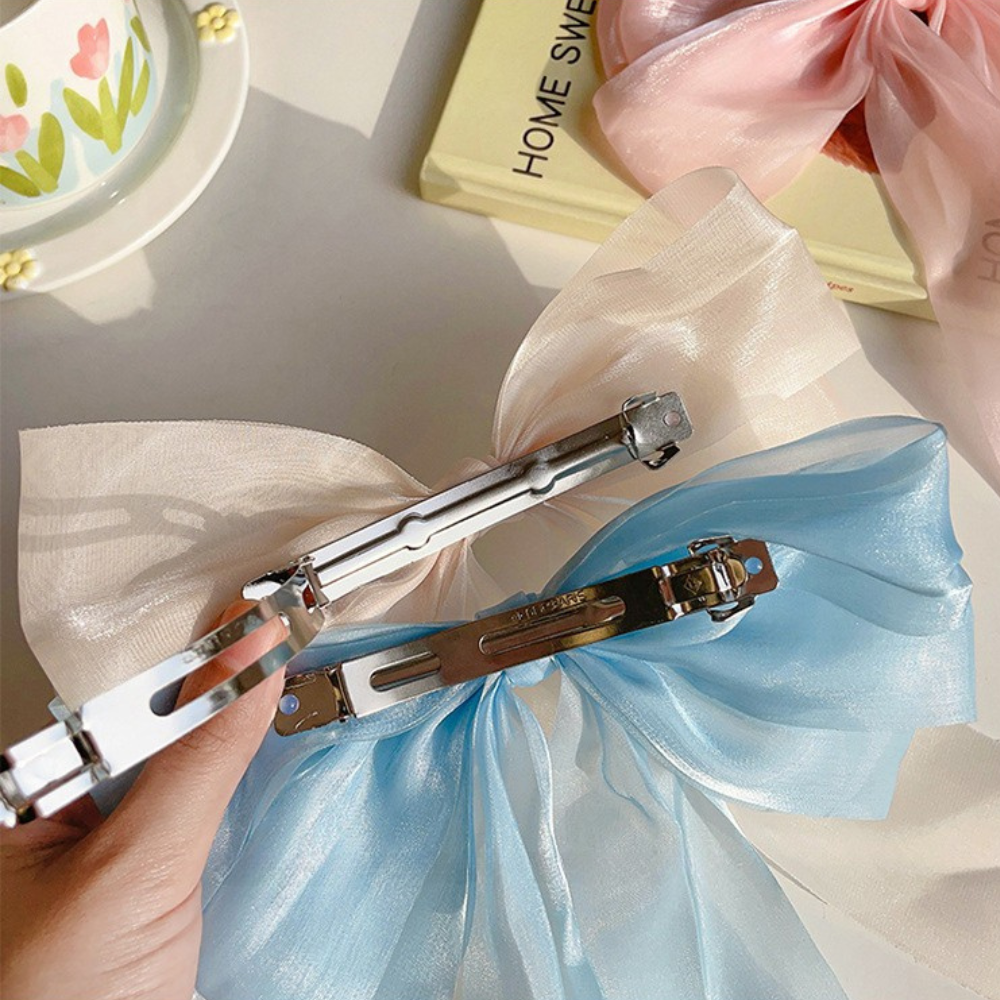 ふんわりリボン｜バレッタヘアクリップ