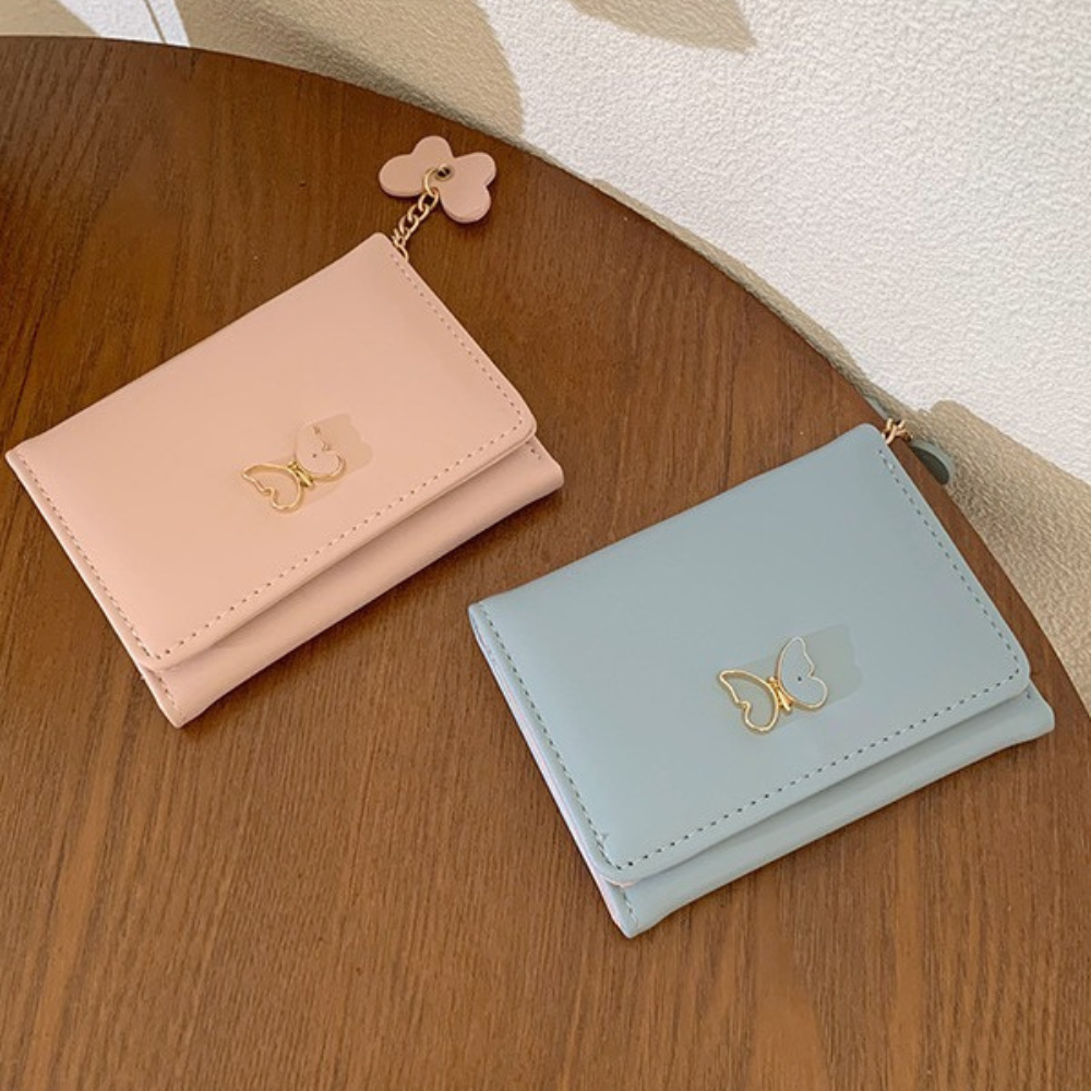 バタフライチャームミニウォレット
