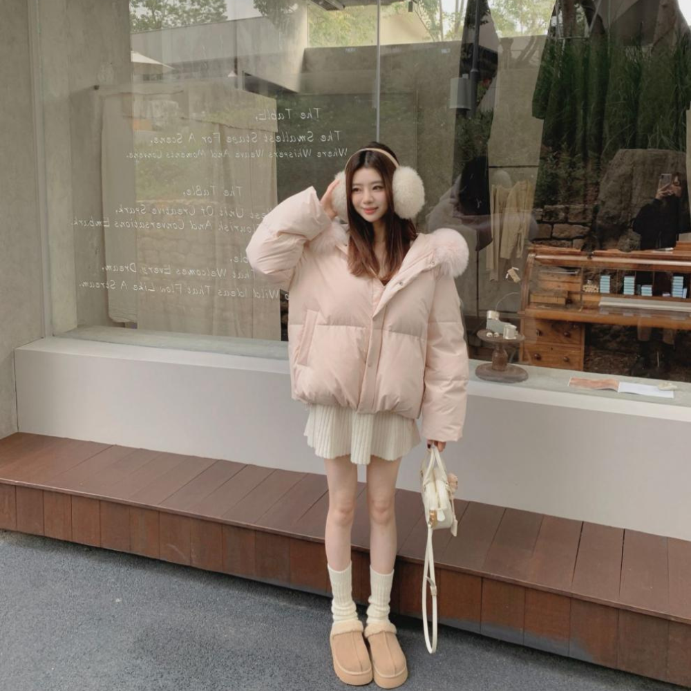 ファーフードショートダウン