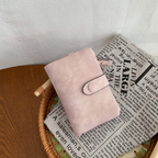 スエード調デザイン｜収納たっぷり二つ折り財布