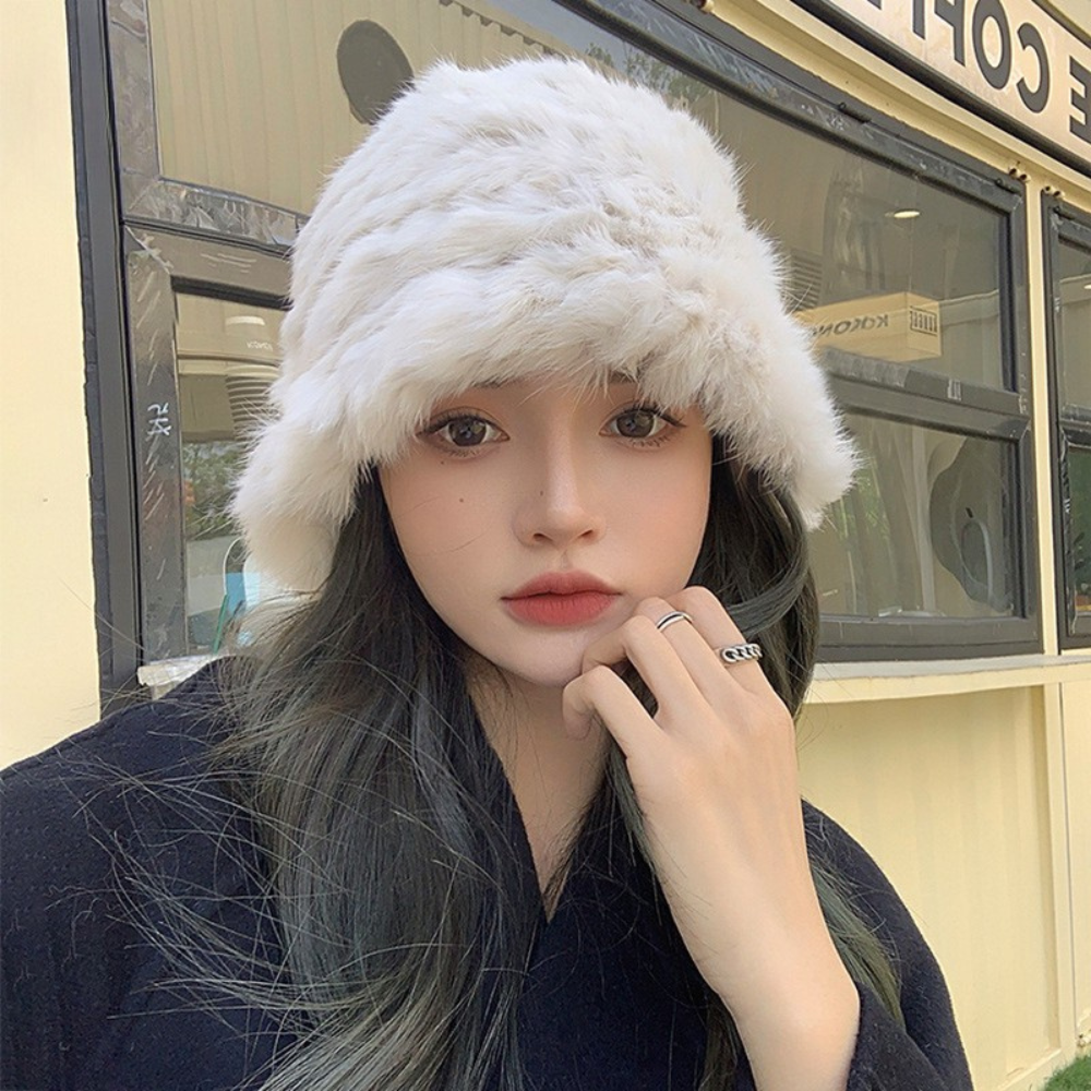 ふわもこファー ｜ バケットハット