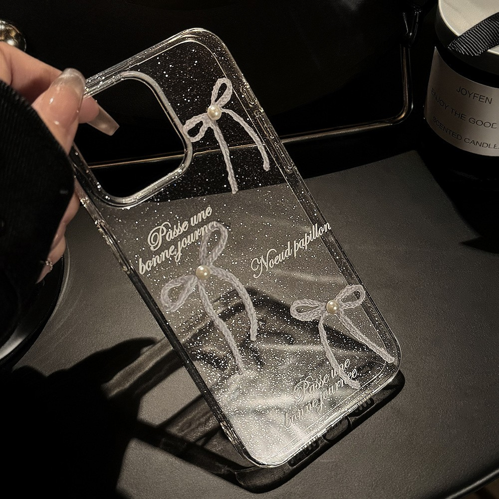 リボン＆パール｜きらめきiPhoneケース