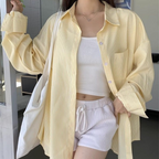 ゆるっと爽やか｜ストライプオーバーサイズシャツ