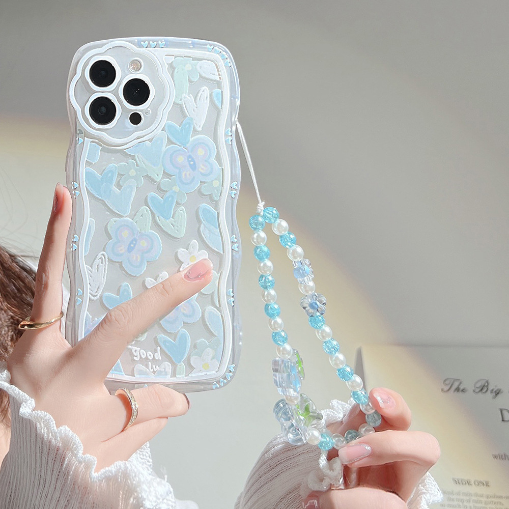フラワーハート｜チャーム付きiPhoneケース
