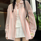 ストライプ柄｜ゆるシルエットオーバーシャツ