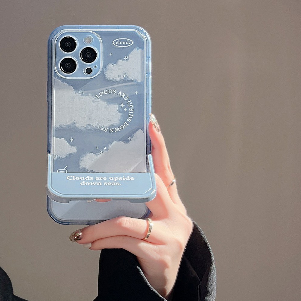 空にゆれる雲｜スタンド付きiPhoneケース