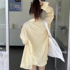 ゆるっと爽やか｜ストライプオーバーサイズシャツ