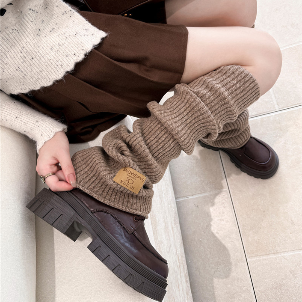 リブニットレッグウォーマー