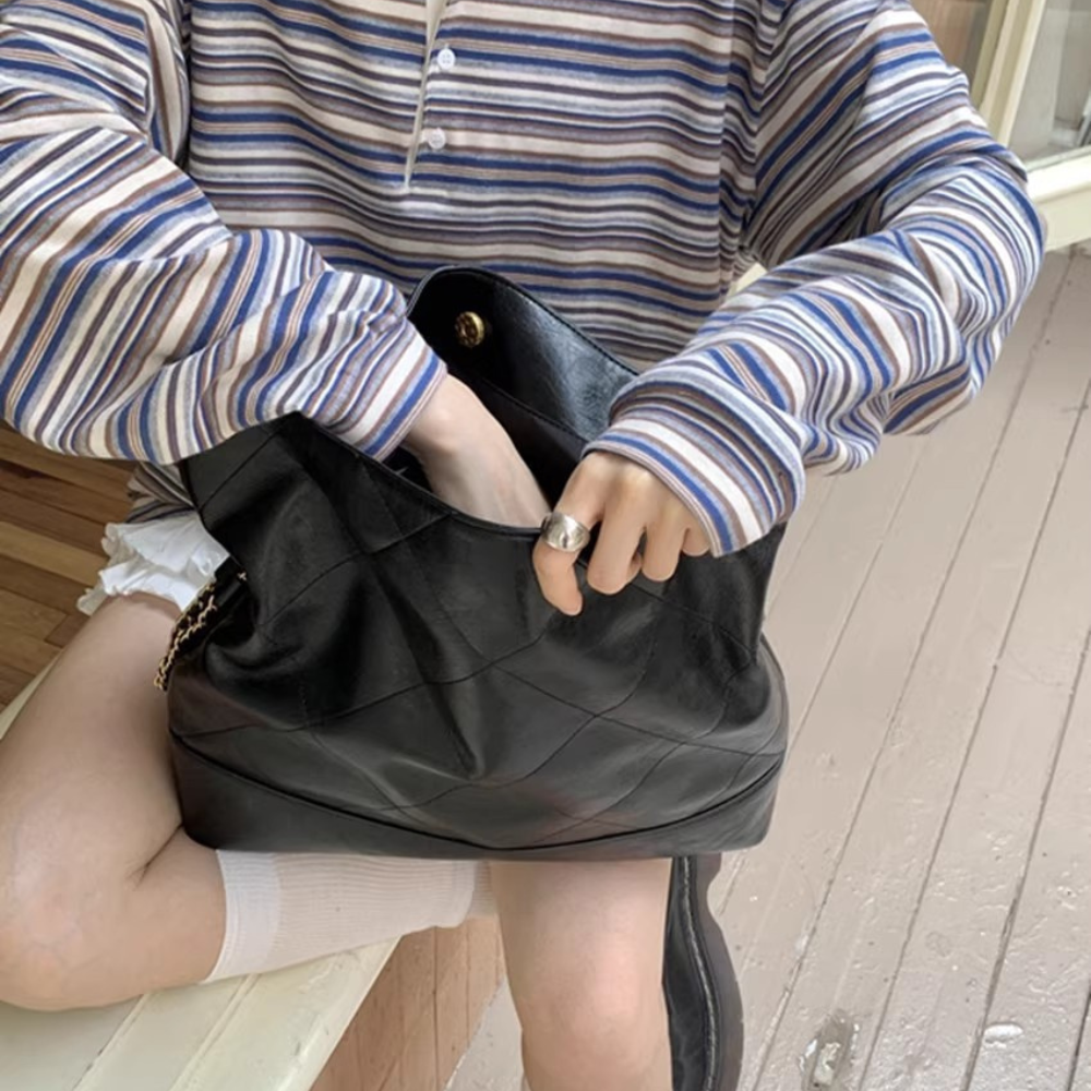 チェーンショルダートートバッグ