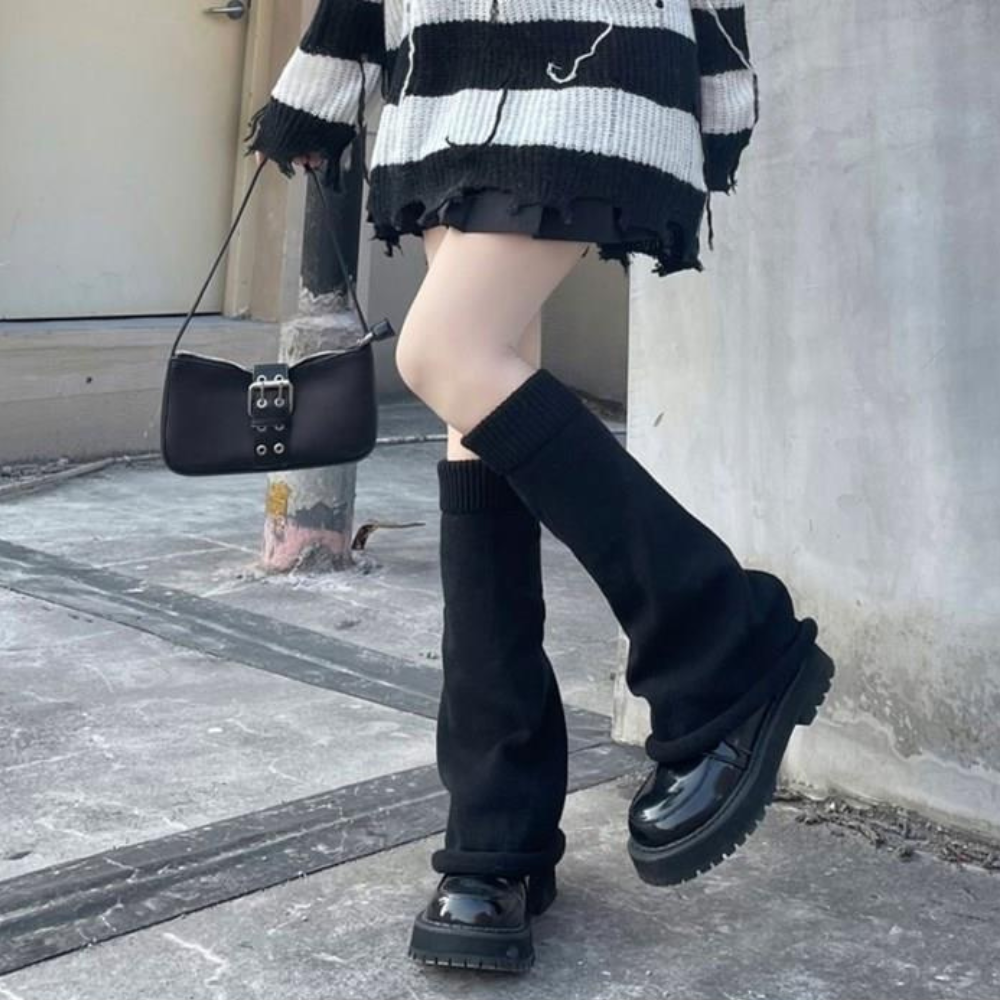 フレアニットルーズレッグウォーマー