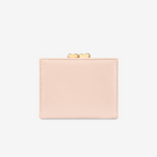 リボン×キルティング｜ハートモチーフ留め具付き三つ折り財布