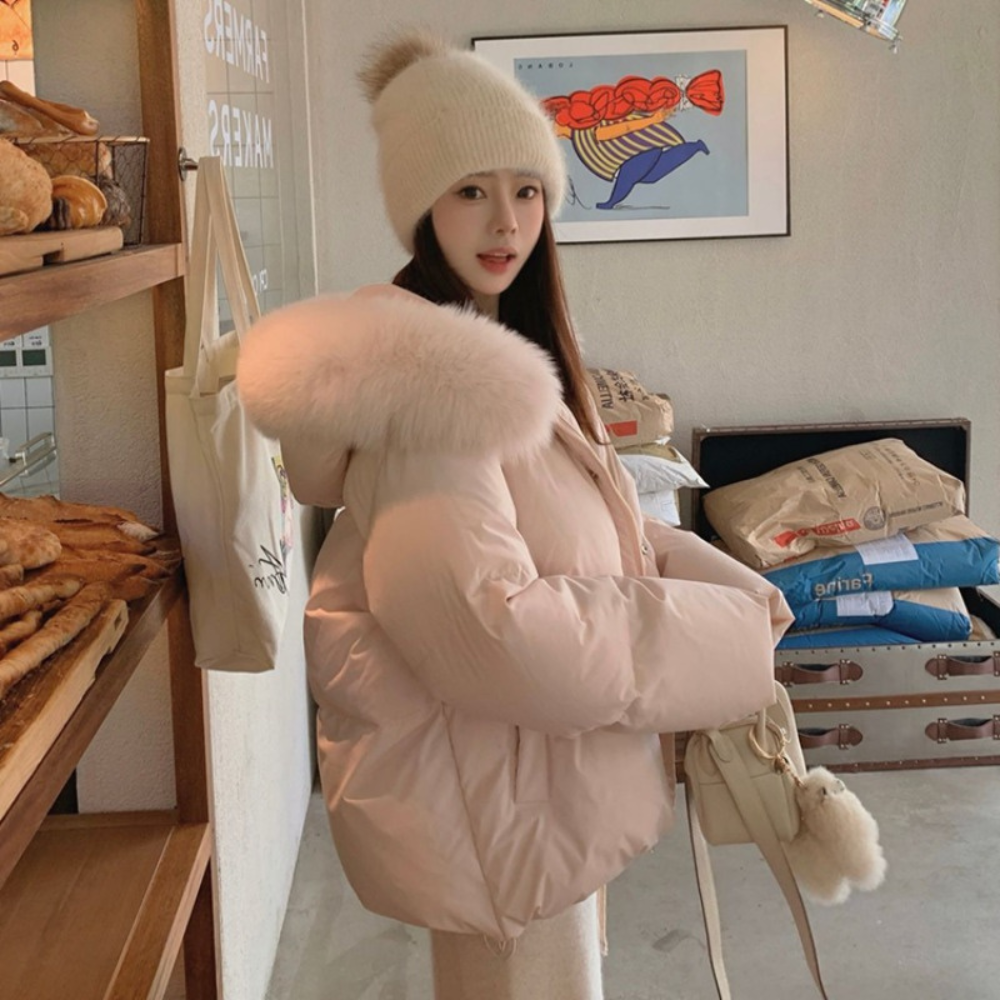 ファーフードショートダウン