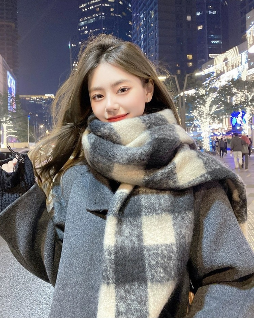 クラシックチェックボリュームマフラー