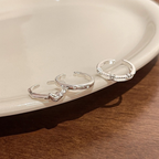 ハートモチーフリング3点セット