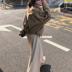 スタンドカラーダブルジャケット