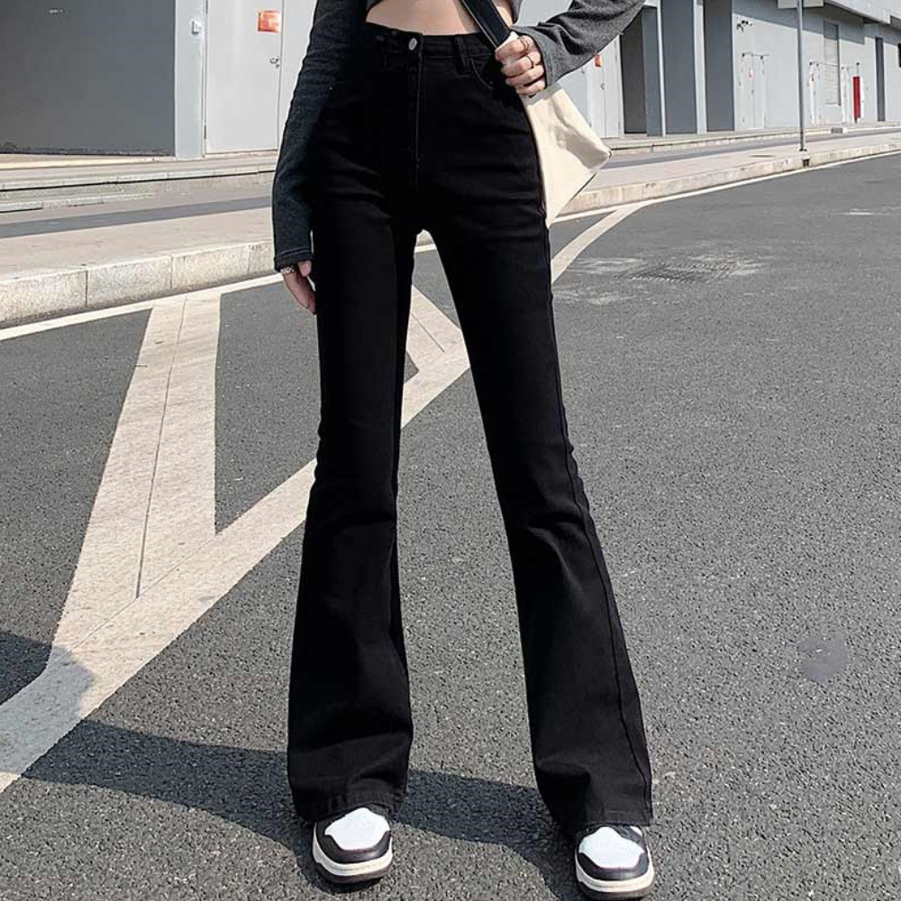 ブラックフレアデニム