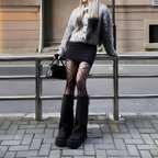 ボリュームソールベルトロングブーツ