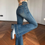 ハイウエストフレアデニム