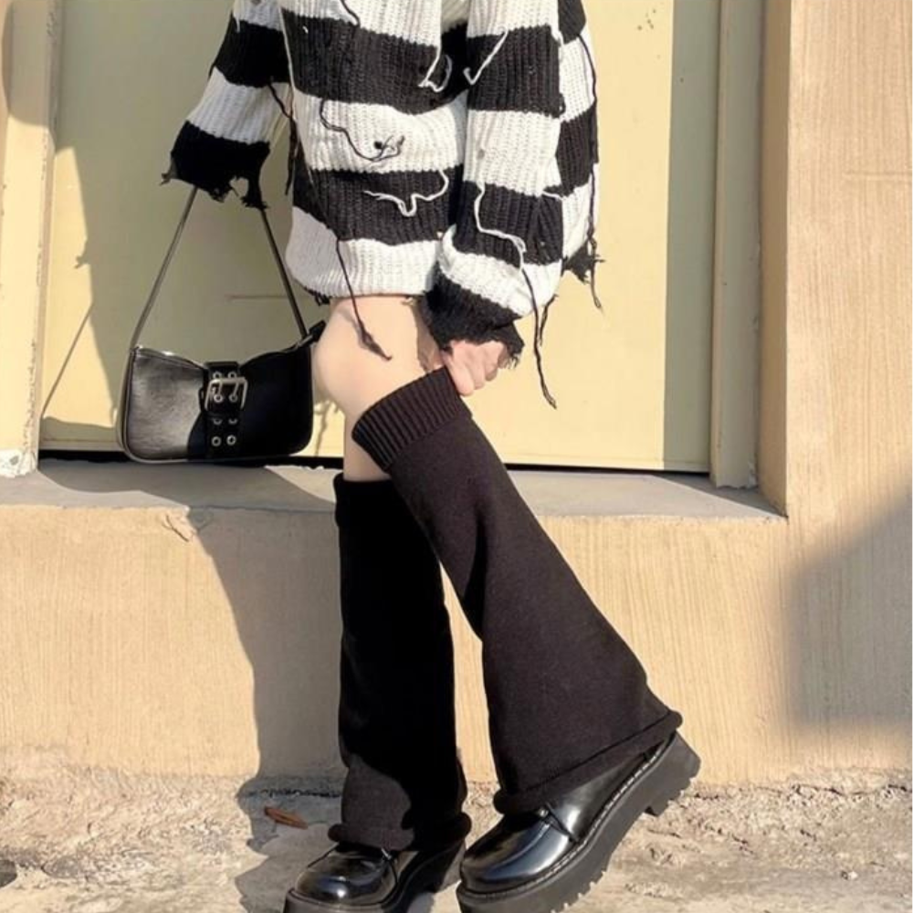 フレアニットルーズレッグウォーマー