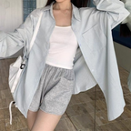 ゆるっと爽やか｜ストライプオーバーサイズシャツ