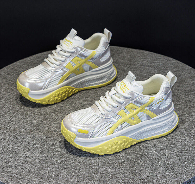 ボリュームメッシュ｜サイドライン厚底スニーカー