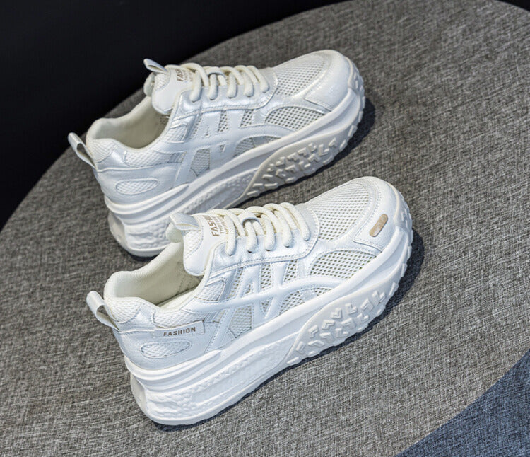 ボリュームメッシュ｜サイドライン厚底スニーカー