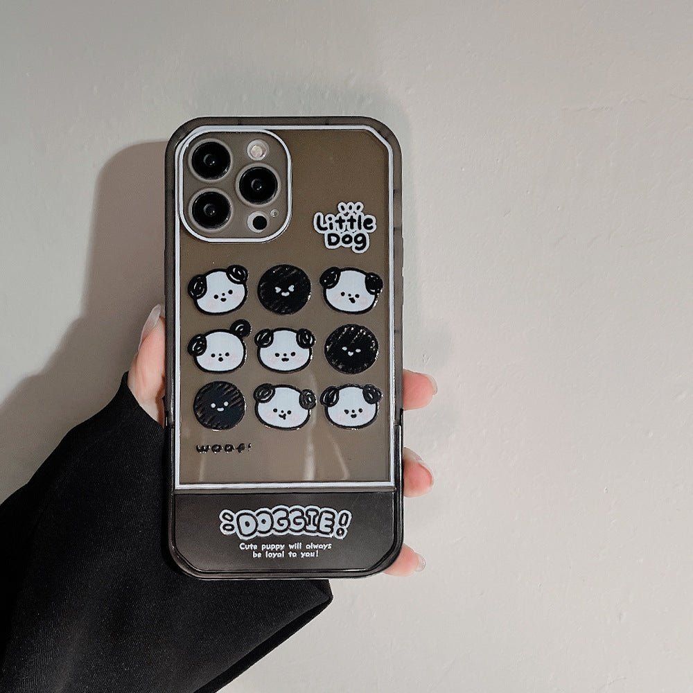 ゆる顔の子犬たち｜クリアスタンドケース