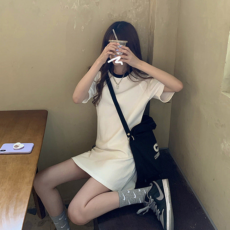 スポーティライン｜コットンワンピース