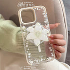 立体フラワー｜MagSafe対応iPhoneケース（スタンド付き）