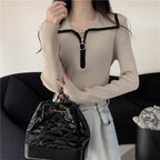 ジップデザイン｜リブトップス