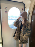 ツイードチェックオーバージャケット