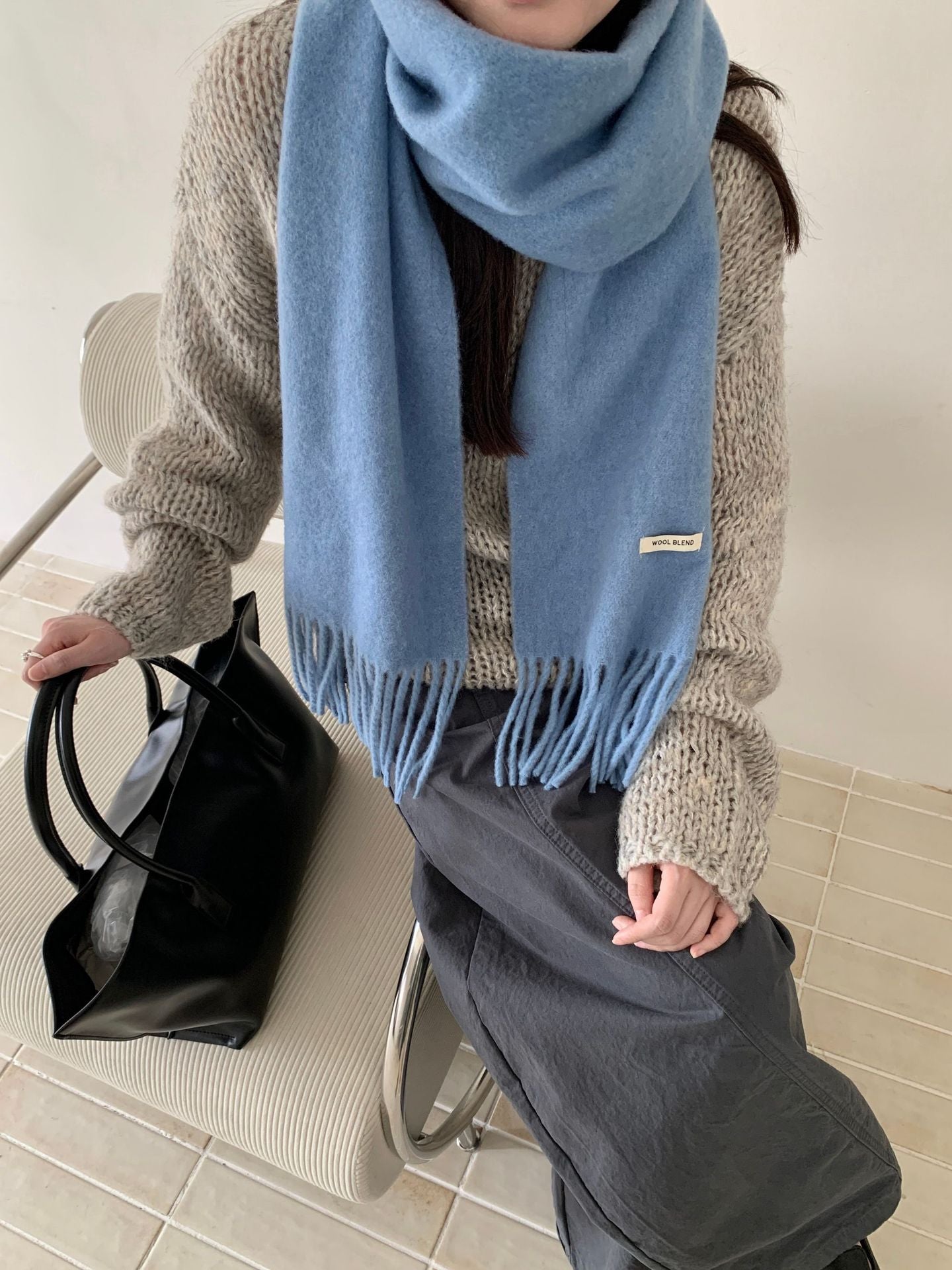 ウールライクシンプルマフラー