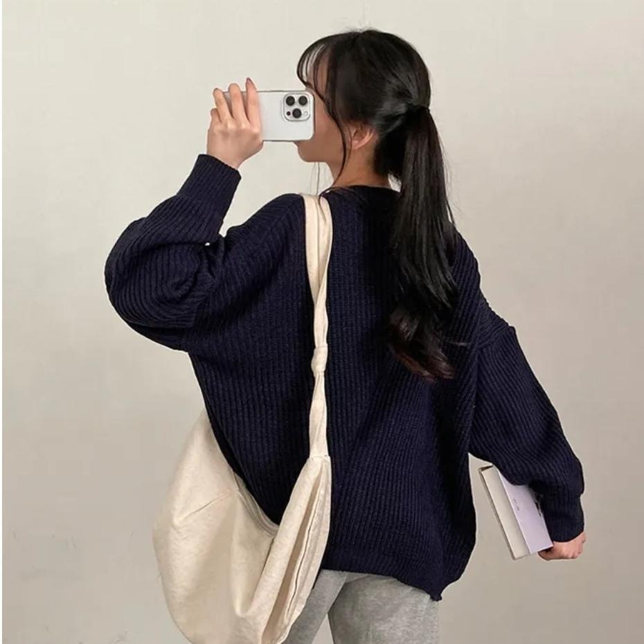 ソフトタッチルーズニットカーディガン