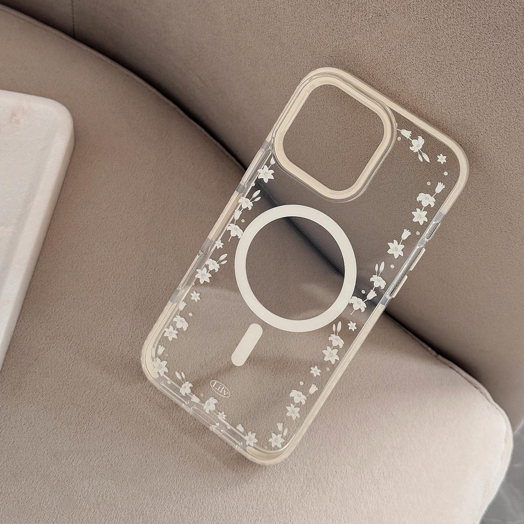 立体フラワー｜MagSafe対応iPhoneケース（スタンド付き）