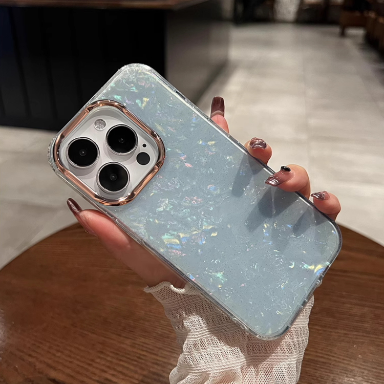 グリッターシェルフレームiPhoneケース