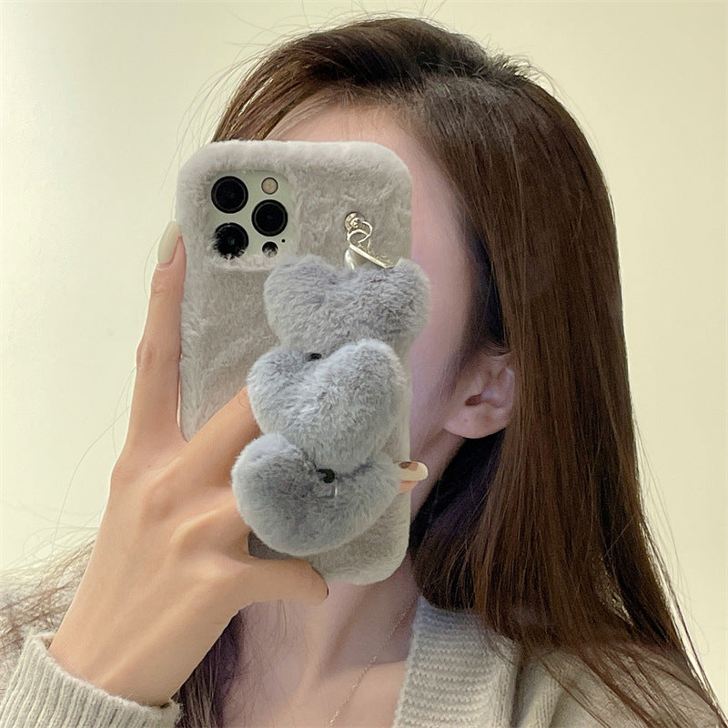 ハートファーグリップiPhoneケース