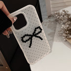 ドット×立体リボン｜TPU iPhoneケース