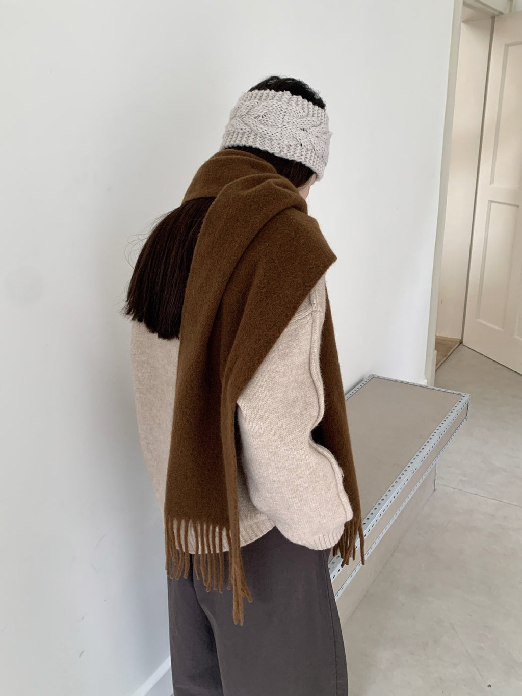 ウールライクシンプルマフラー