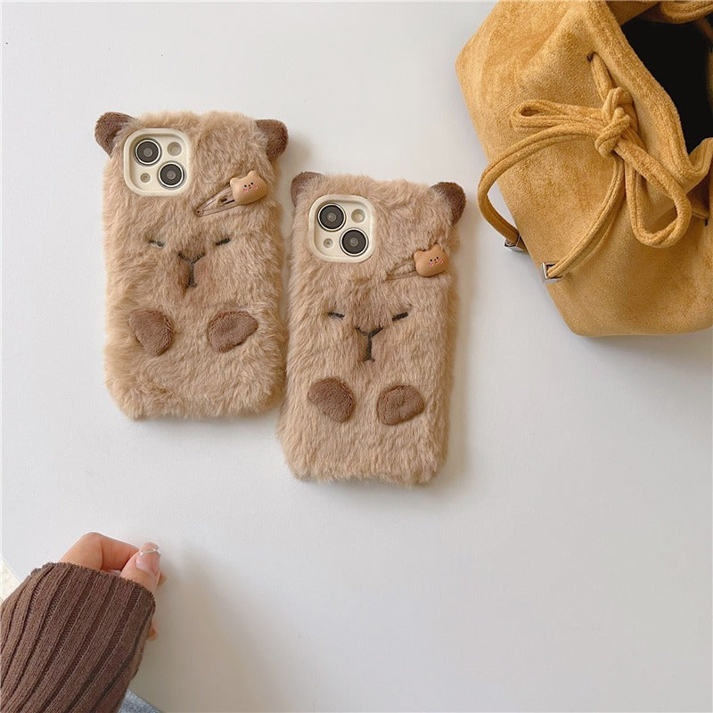 カピバラファーiPhoneケース