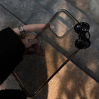 キラめきリボンチャーム｜グリッターiPhoneケース