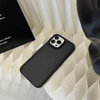 ミニマルデザイン｜レザー調ブラックケース