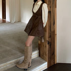 レイヤード風セット｜シャツ＆スカートワンピース