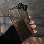 キラめきリボンチャーム｜グリッターiPhoneケース