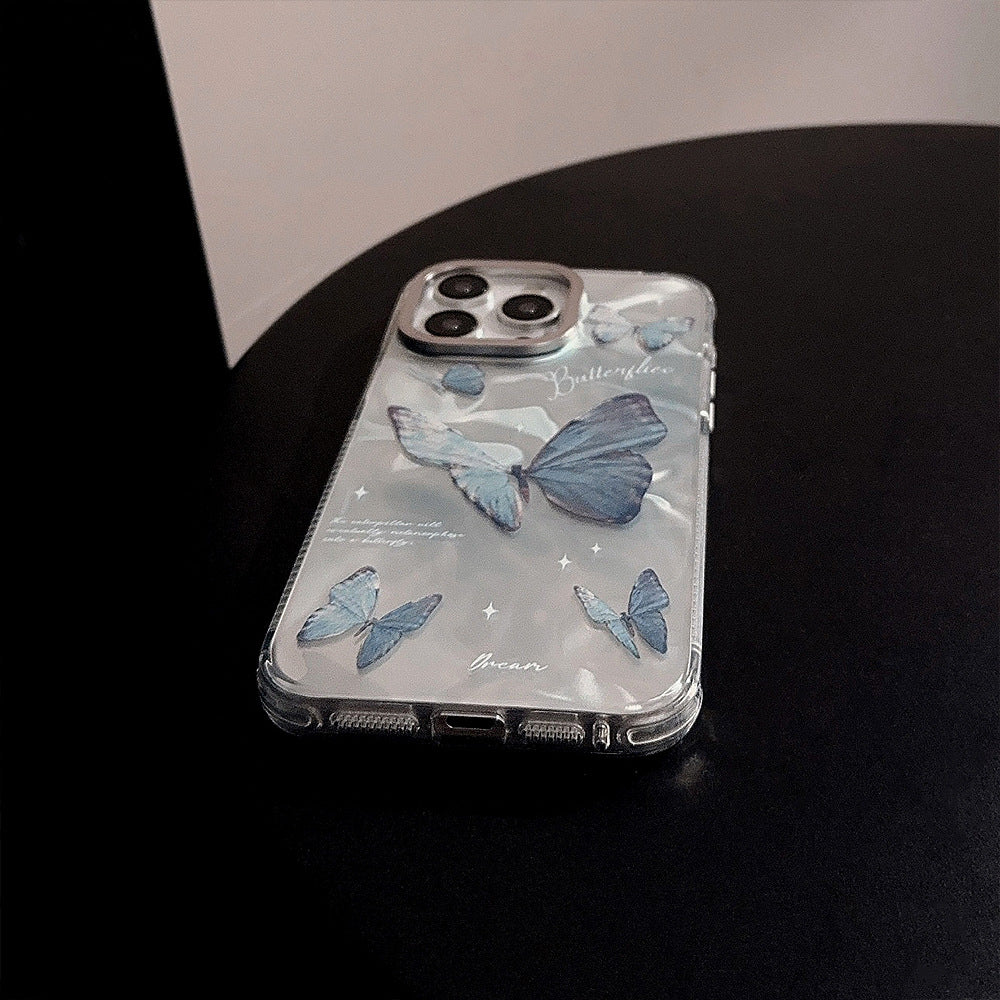 ゆれる青がきらめく｜バタフライiPhoneケース