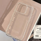 きらめくラインストーンフレーム｜クリアiPhoneケース