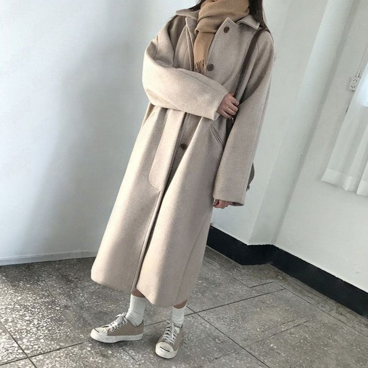 ストレートラインロングコート