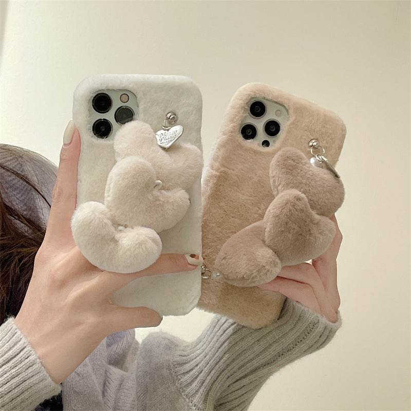 ハートファーグリップiPhoneケース